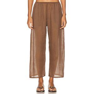 LESET Niko Crop Pocket Pants Choco Brown